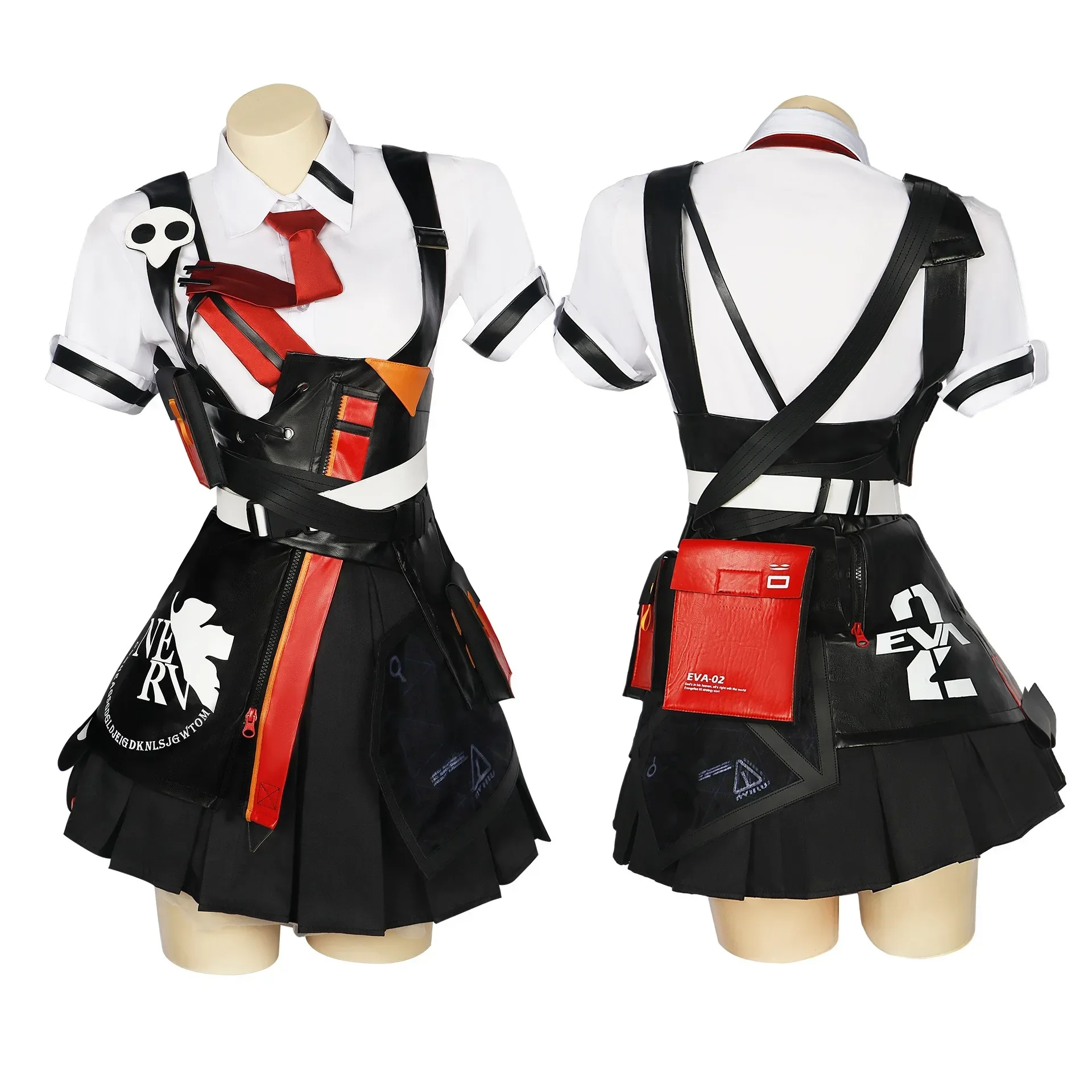 Asuka Langley Soryu Disfraz Jk Vestido Accesorios De Lolita Pelucas Para Mujeres Niñas Juego De Anime Honkai Impact 3rd Косплей