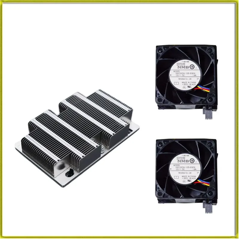 Оригинальный охладитель процессора для сервера Dell R740 R740XD 00F8NV 0N5T36, комплект 0F8NV, охлаждающий вентилятор N5T36 с кронштейном