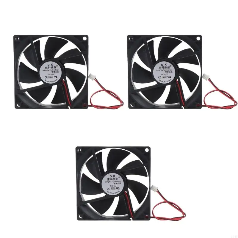 Q5WF для постоянного тока без щеткового вентилятора 90 мм ПК -сервер CPU Cooler 9025 XH2.54 2P компьютер для корпуса