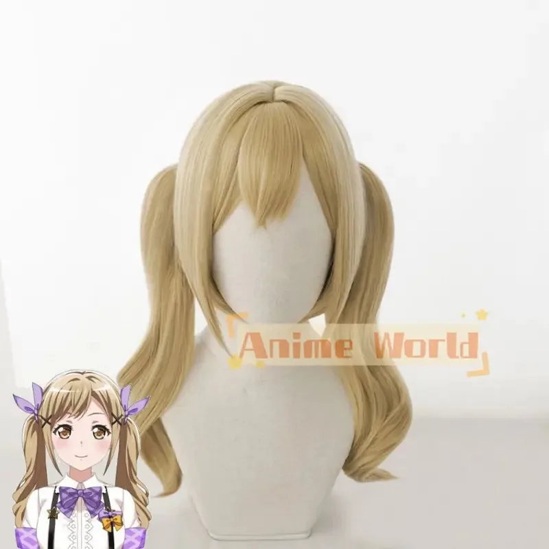 Фото 2025 11 BanG Dream! Вечеринка группы девочек! Ичигая Ариса Золотой парик для косплея №2