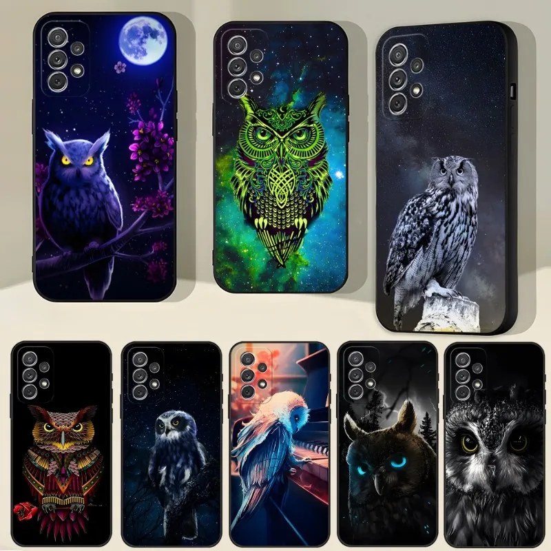 Чехол для телефона с изображением совы для Samsung Galaxy S23 S22 S10 S20 S30 S21 S8 S9 Pro Plus Ultra Fe