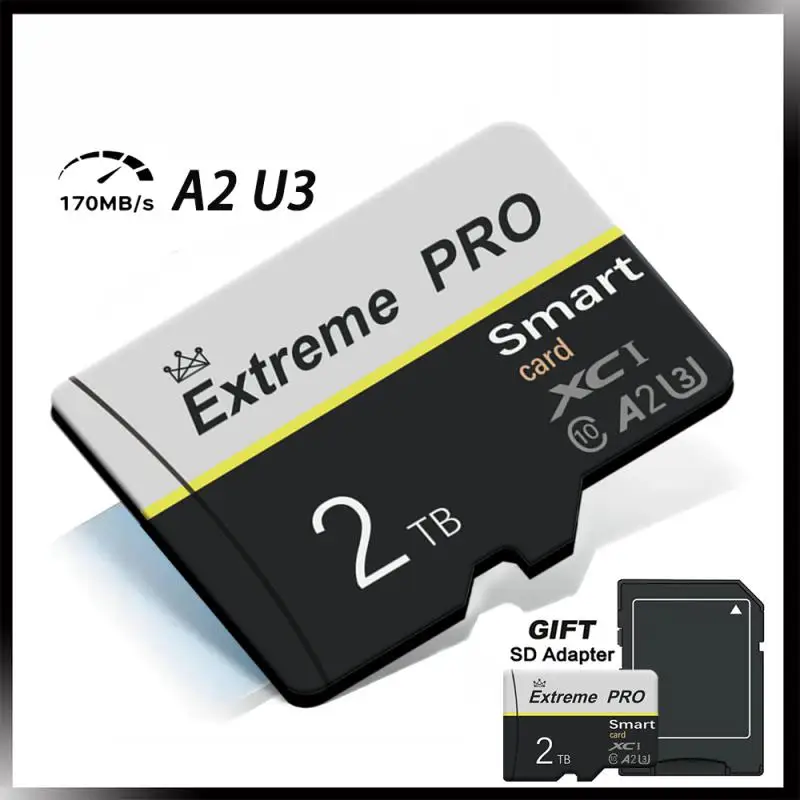 Оригинальная 1 ТБ 2 ТБ Micro TF Mini SD-карта 256 ГБ 512 ГБ 128 ГБ 64 ГБ TF флэш-карта памяти для телефона/компьютера/камеры, Прямая поставка