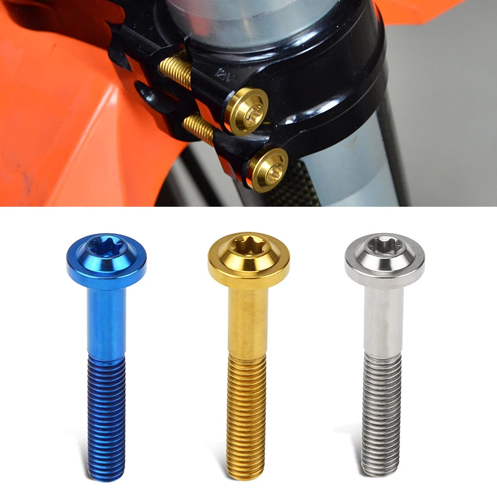 Винт M8x25/30/40/50 из титанового сплава для KTM Husqvarna Yamaha Honda Kawasaki Suzuki GasGas Ducati CFMOTO Sherco