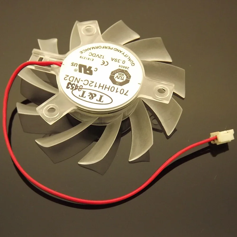 7010HH12C ND 65 мм 40*40*40 мм DC12V 0,39A 2-проводной 2-контактный для HD3870 HD3850 HD4830 HD4850 Вентилятор охлаждения видеокарты VGA