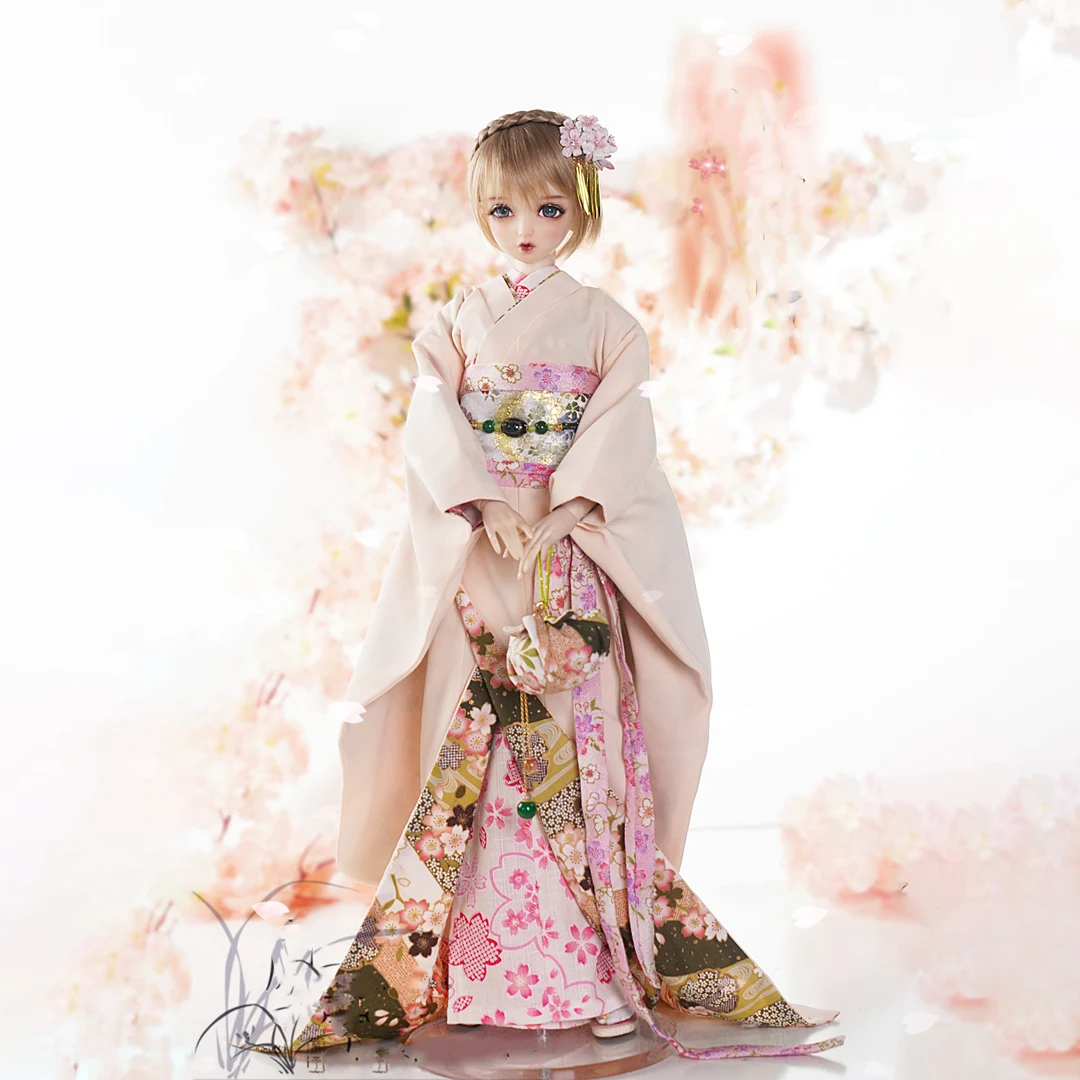 1/6 1/4 1/3 Древний костюм BJD Одежда Furisode Кимоно Наряд для YOSD MSD SD13 Big Girl SSDF ID75 Аксессуары для кукол дяди C2186