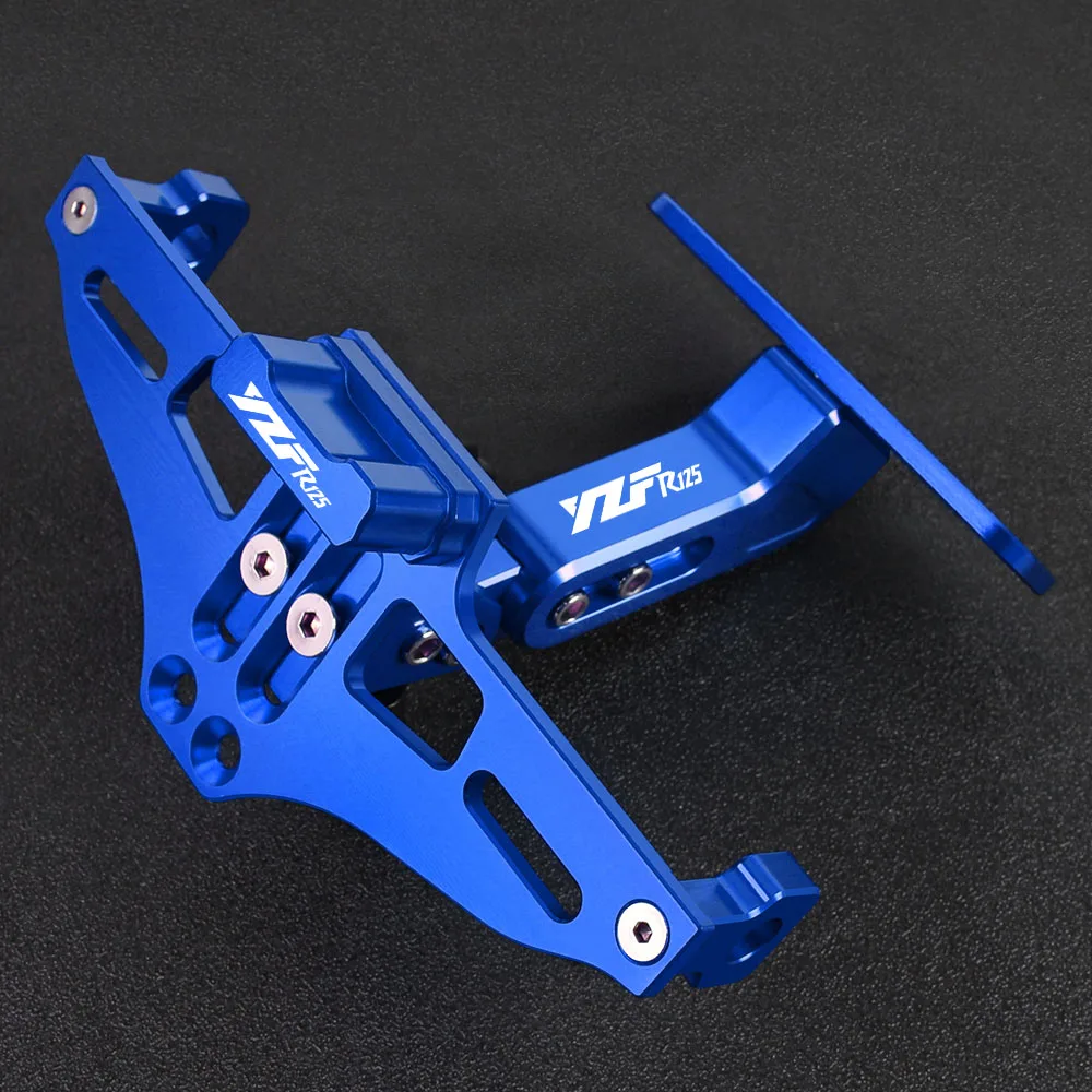 Для YAMAHA YZFR125 YZF R125 2014-2024 2023 2022 2021 мотоциклетный регулируемый держатель рамки номерного знака, светодиодные указатели поворота
