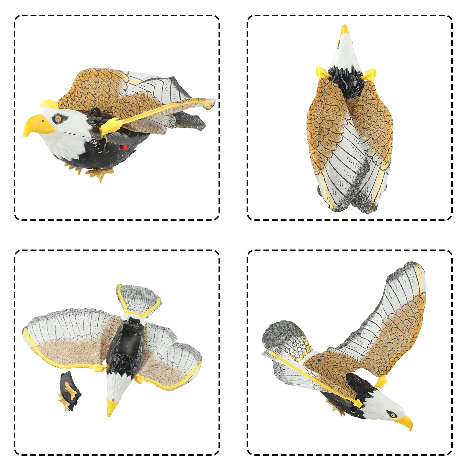 Фото Отпугиватель птиц, Eagle, летающая птица, ястреб 43*25 см, приманка, страшник, украшение сада, фермы №3