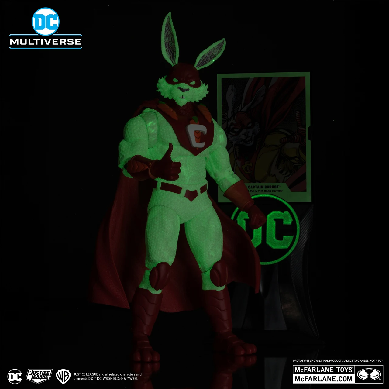 Фото McFarlane Toys Капитан Морковь (Безвоженная Лига Джостья) Светящаяся в темноте издание Золотая Этикетка Фигурка Оригинальная Модель Подарки №3