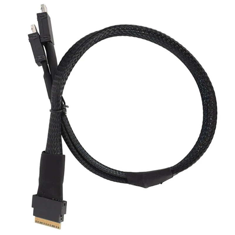 Кабель SlimSAS SFF-8654 8X к Oculink SFF-8611 4X 4ix2, эффективная передача сигнала 16–24 Гбит/с
