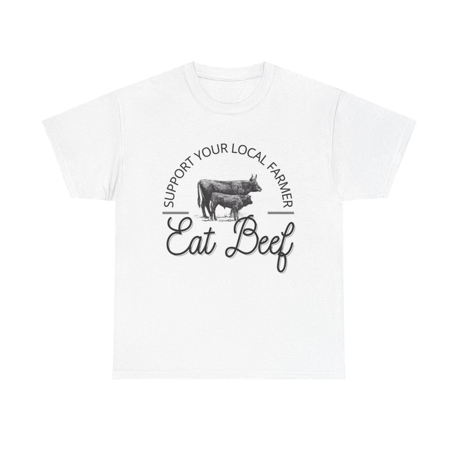 Футболка Eat Beef Support Farmers, фермы для крупного рогатого скота, животные, коров, стейк, футболка унисекс