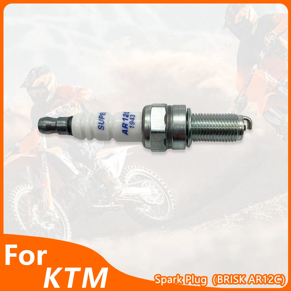 Для 2024-2025 KTM HUSQVARNA GASGAS SX TC MC 65, свеча зажигания для мотоцикла BRISK AR12C, высокопроизводительная свеча зажигания