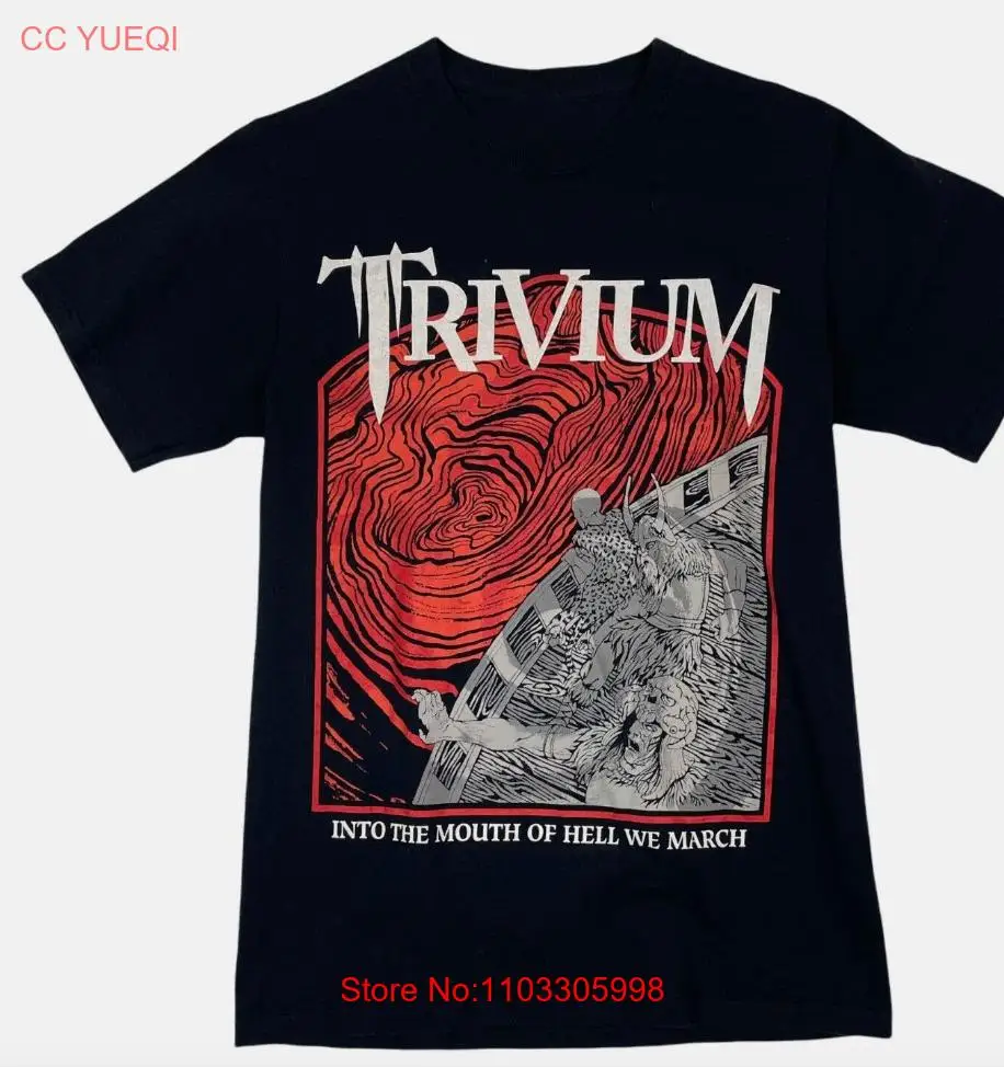 Популярная черная хлопковая рубашка Trivium унисекс, все размеры S 2345XL
