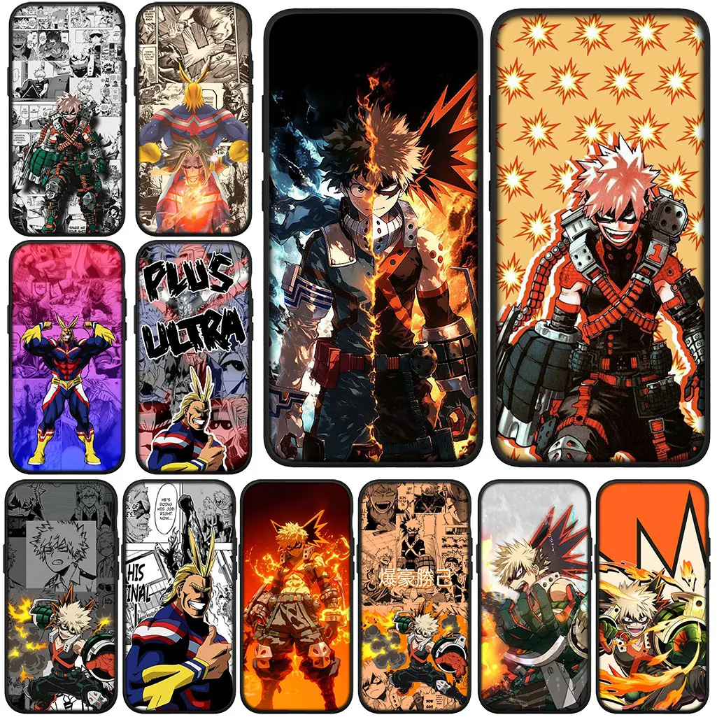 Чехол для Samsung Galaxy Note 20 Ultra 10 8 9 S10 Lite S9 A6 Plus A7 S10E A21S A24 A25 All Might My Hero Academia Bakugou Katsuki