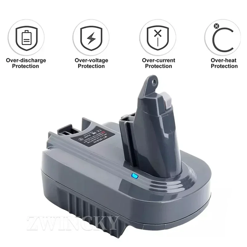 Адаптер V6 для Makita Dewalt для Milwaukee, литий-ионный аккумулятор 18 В, конвертер для пылесоса Dyson V6 SV04 DC59, инструменты для использования