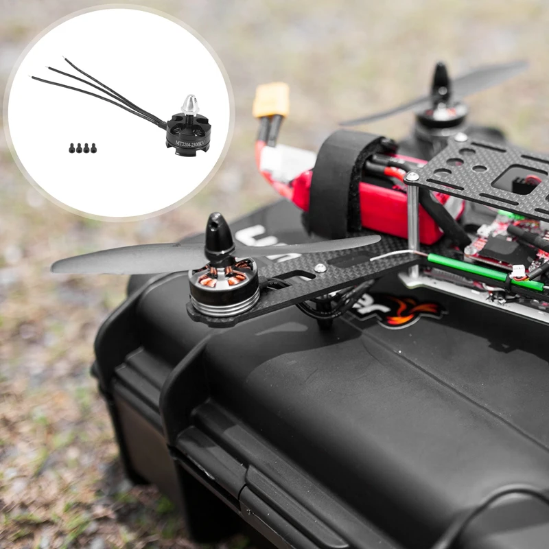 Фото MT2204 2204 2300KV бесщеточный двигатель Quadcopter 250 QAV250 для Mini 210 250 мм четырехосный самолет FPV №2