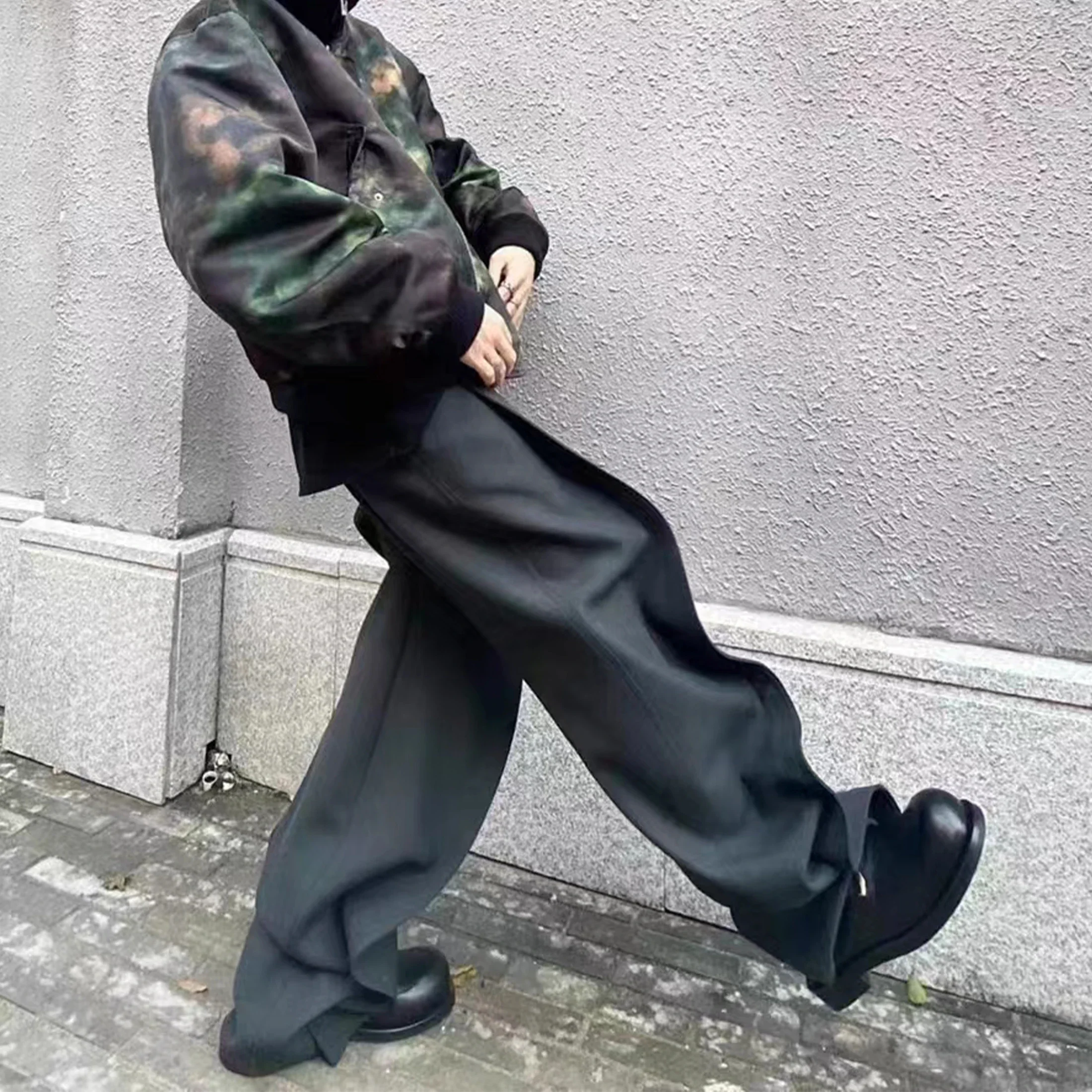 Фото NIGO мужские весенне-осенние черные брюки 3D костюмные брюки свободные повседневные брюки Ngvp # nigo1867 №2