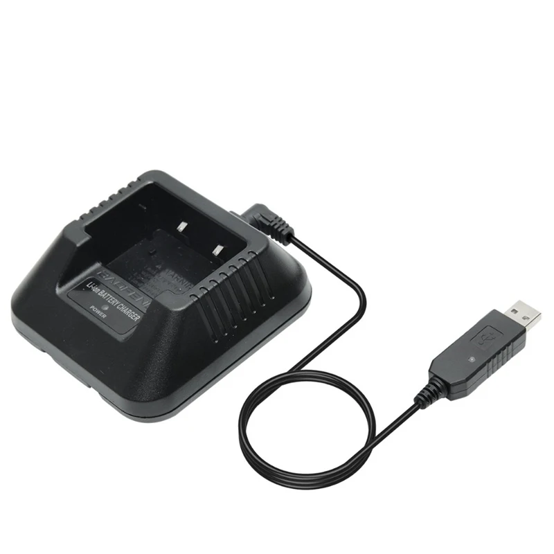 Фото 100% Оригинальный USB адаптер для телефона зарядное устройство Pofung двухсторонняя рация UV5R рация Baofeng UV 5R зарядное устройство для литий-ионных аккумуляторов аксессуары №3