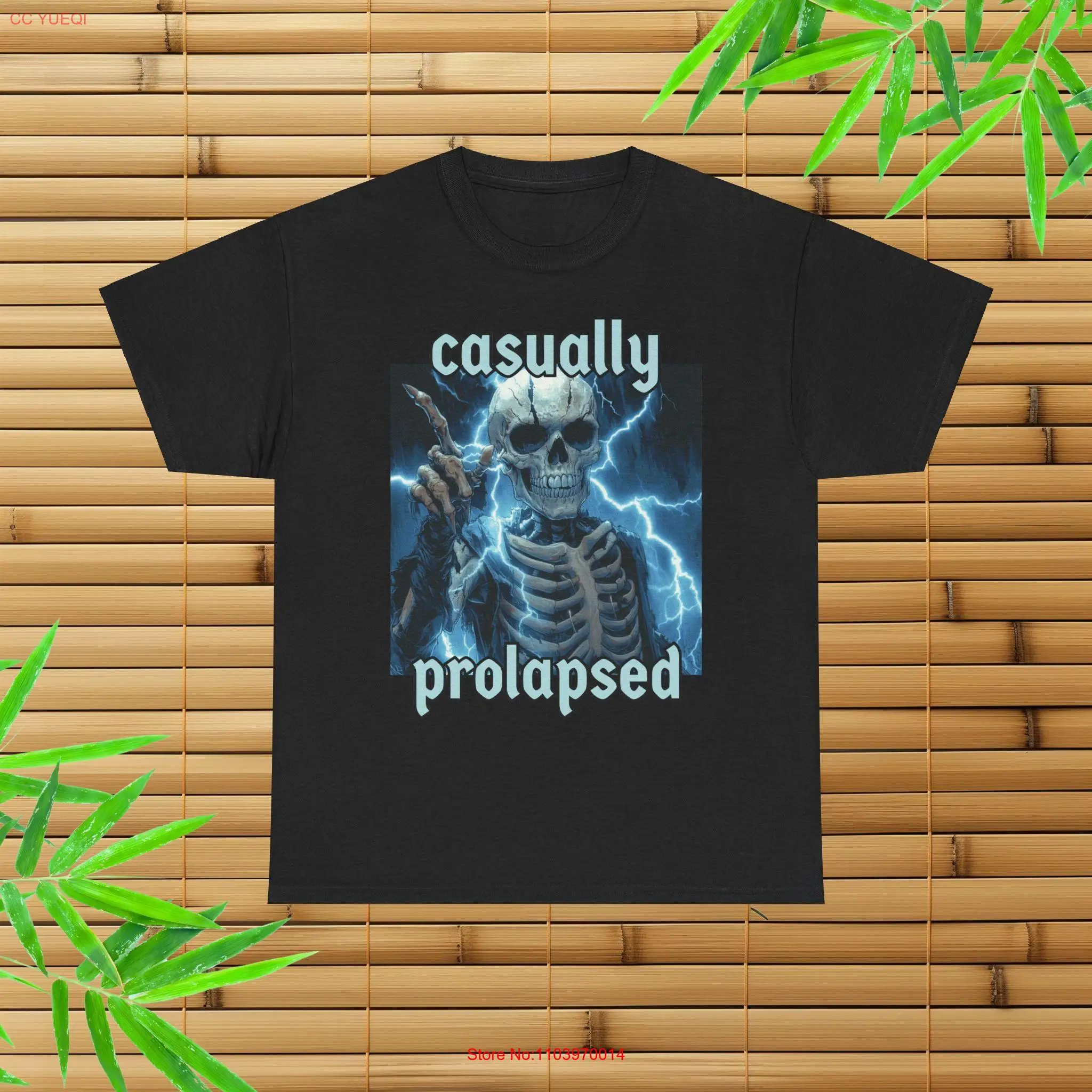 Повседневная футболка со скелетом Prolapsed Hard Meme Cringe Забавный кляп с длинными или короткими рукавами