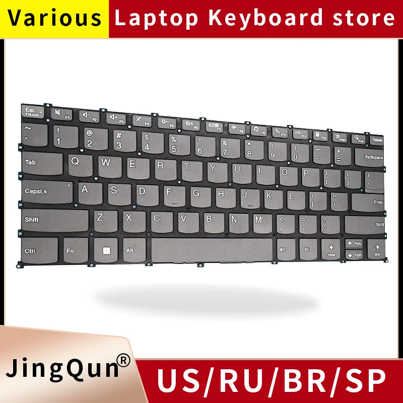 UK Spanish PT-BR Brazil Backlit Keyboard For Lenovo Flex 5-14IIL05 14ARE05 14ALC05 14ITL05 Laptop IdeaPad 81X1 81X2 82hs PR4SB
