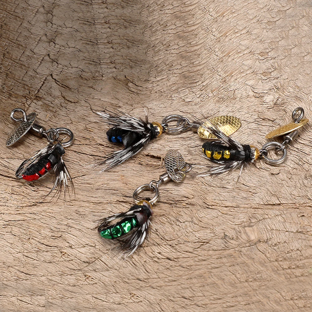 Фото 8 # Bionic Worm Приманка в виде Мухи Hook Scud Fly Bug насекомые приманка с латунной бусиной головкой искусственный червь Приманка снасти для ловли форели Fishhook №3