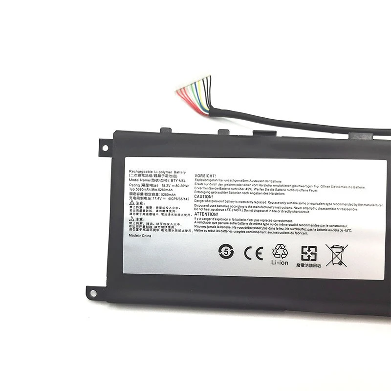 Фото Аккумулятор BTY-M6L для MSI GS65 GS75 Stealth Thin 8RF 8RE PS63 P65 P75 MS-16Q3 MS-16Q2 Creator 8RC 8SC 9SC Series Аккумулятор для ноутбука №4