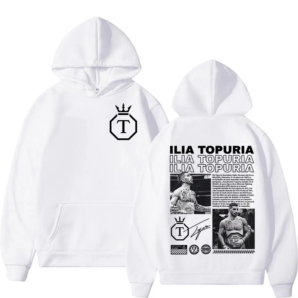 Ограниченная серия El Matador Ilia Topuria Merch толстовки для мужчин и женщин, хлопковые повседневные толстовки высокого качества, модные пуловеры больших размеров в стиле ретро (art.: 3920d16e9de58) - 3920d16e9de58