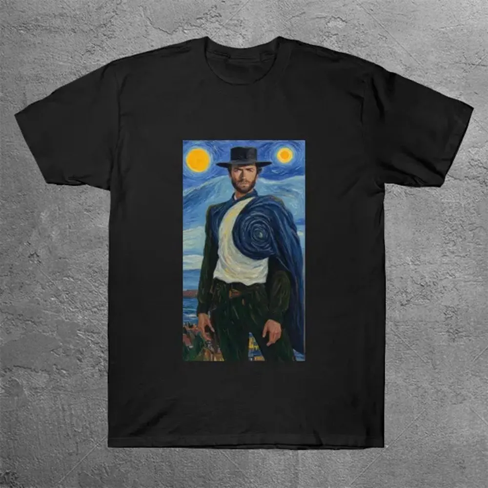 Футболка Clint Eastwood, мужские винтажные уличные футболки, большие футболки с рисунком для женщин, подарки для папы