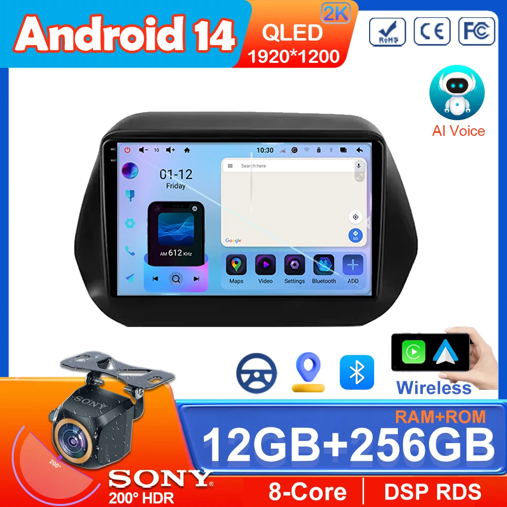 2 Din Android 14 для Chevrolet Camaro 6 2015-2024 автомобильный радиоприемник мультимедийный плеер GPS 5G Wi-Fi навигация беспроводной Carplay головное устройство