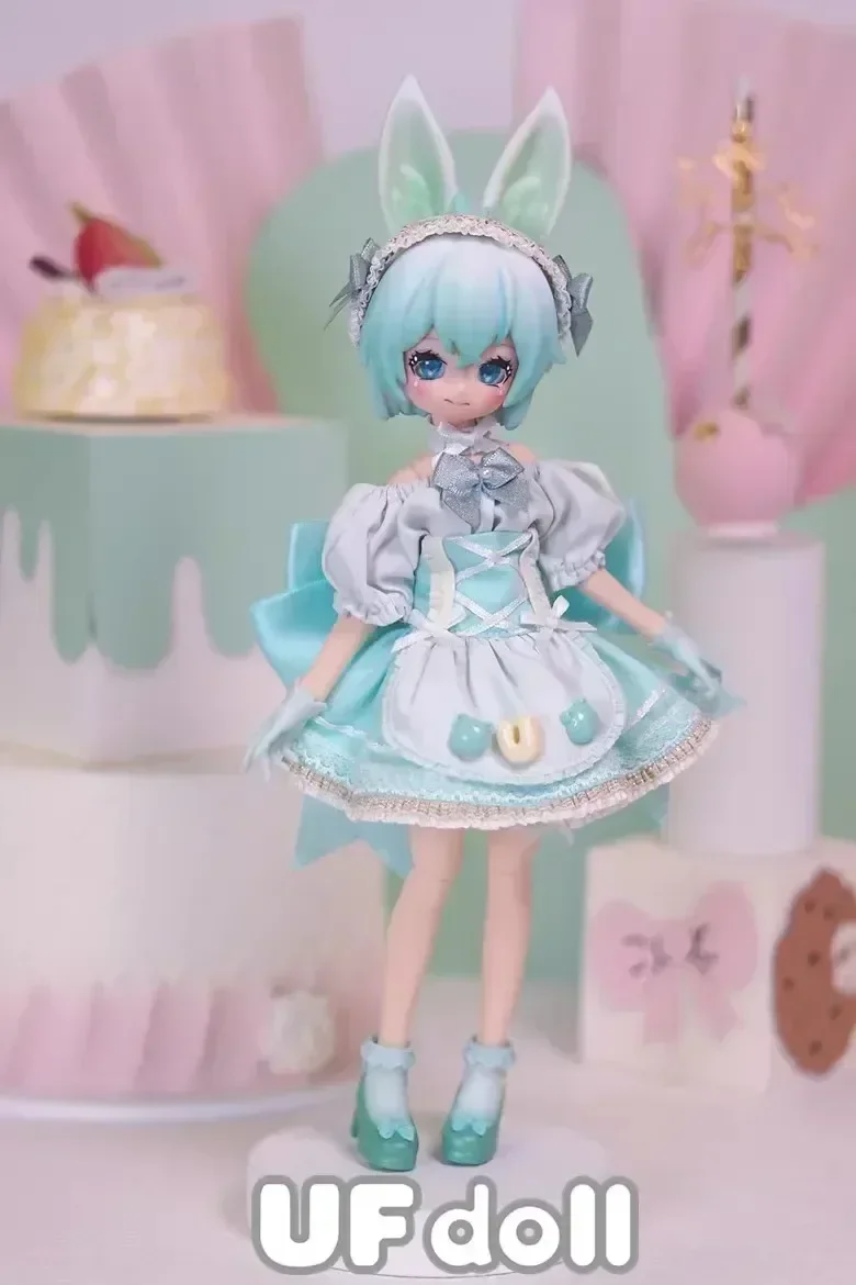 Фото Глухая коробка UFdoll BJD 1/6 аниме мини-чаепития, серия, фигурка, загадочная коробка, украшение из ПВХ, рождественские подарочные игрушки для девочек №2