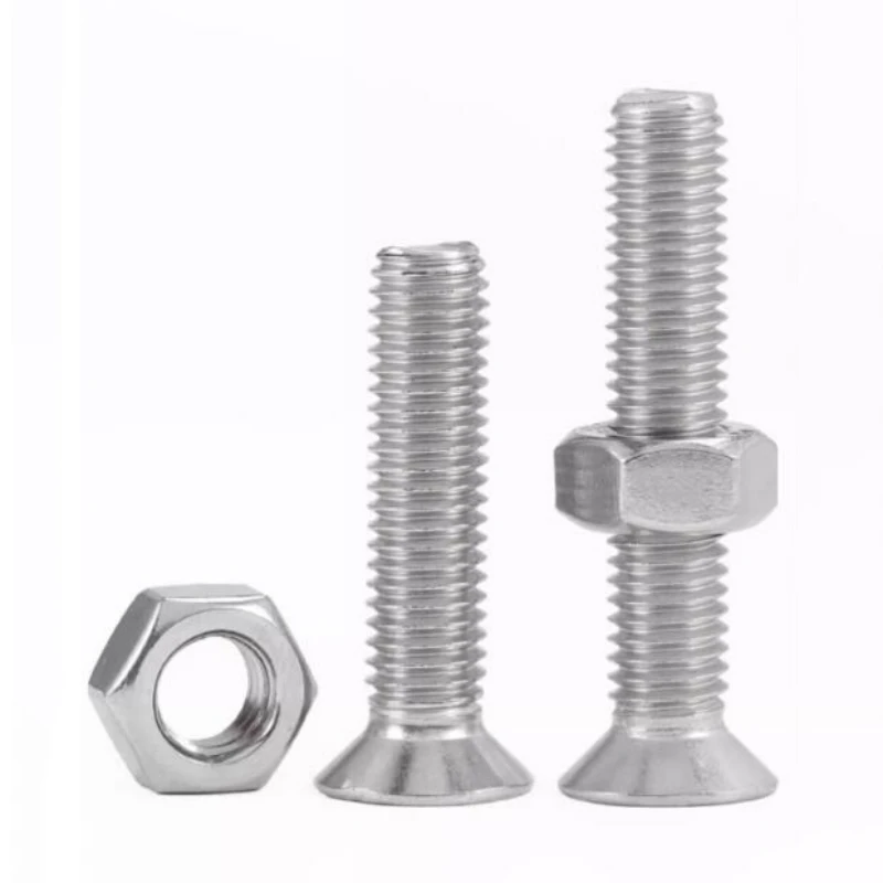 Фото M2 M2.5 M3 M4 M5 M6 M8 M10 304 комплект двухкомпонентных винтовых гаек из нержавеющей стали с потайной резьбой Phillips №2