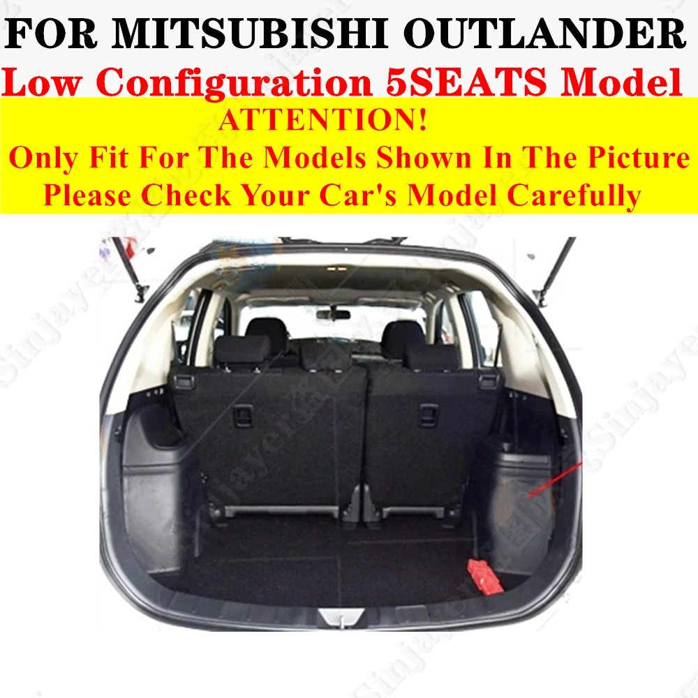 Фото Коврик для багажника высокой проходимости для Mitsubishi Outlander, 5 мест, 2021, 20, 2019, 18-2013, под заказ №2
