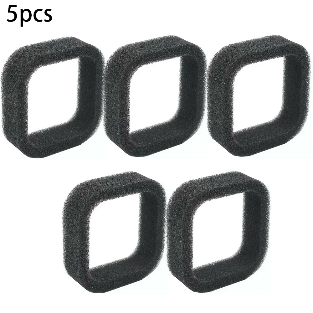 Воздушный фильтр 5 шт., подходит для различных Strimmers, 50 мм X 43 мм, черная губка, очистители воздушных фильтров, инструменты для сада