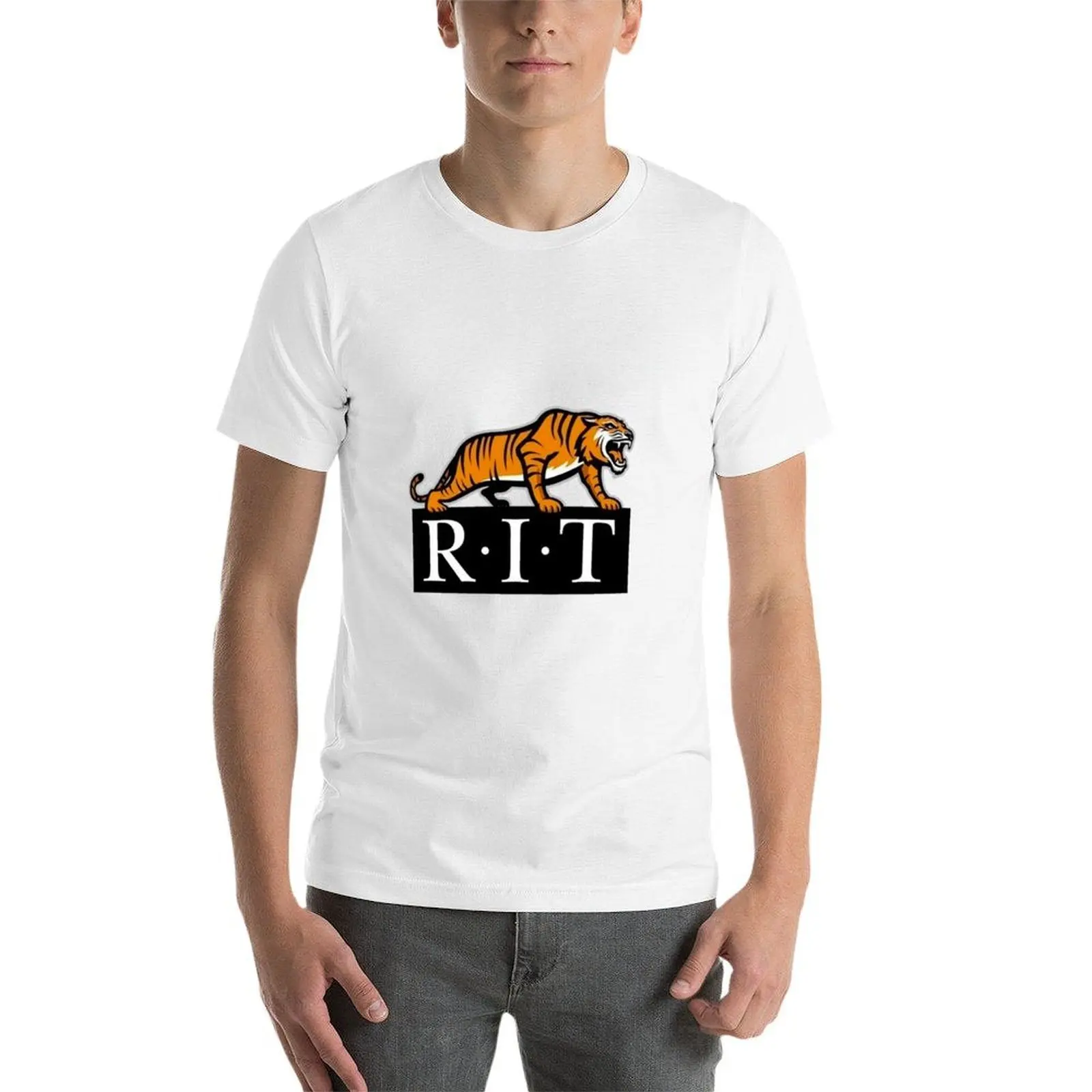 Фото Рочестерский институт технологии логотипа |   Подарок i idea for RIT Students футболка мужская повседневная футболка №4