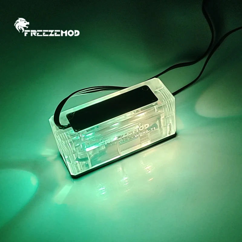 FREEZEMOD ПК Дисплей температуры водяного охлаждения цифровой монитор WDXS-T1 прозрачный акриловый выпуск с RGB проходом
