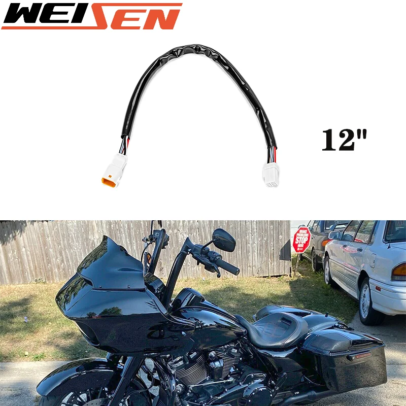 Мотоаксессуары 12 дюймов 30 см, электронные удлинители для Harley Davidson Touring Softail Fat Boy Bob/Slim/break/