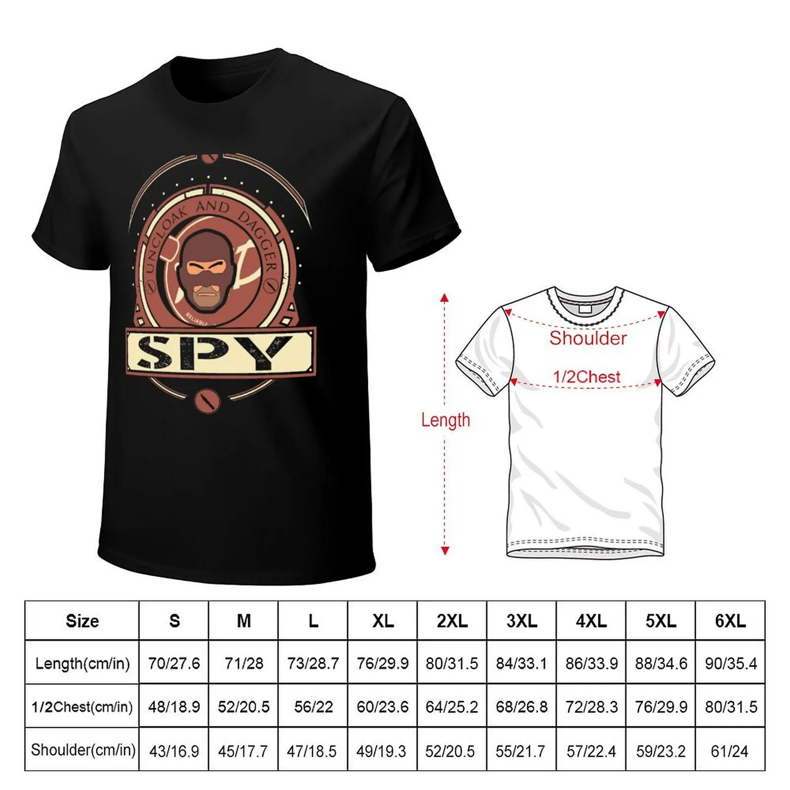 Фото Футболка Spy-Red Team, роскошная одежда, лабу, животное принцессы для мальчиков, большая футболка с рисунком для мужчин №2