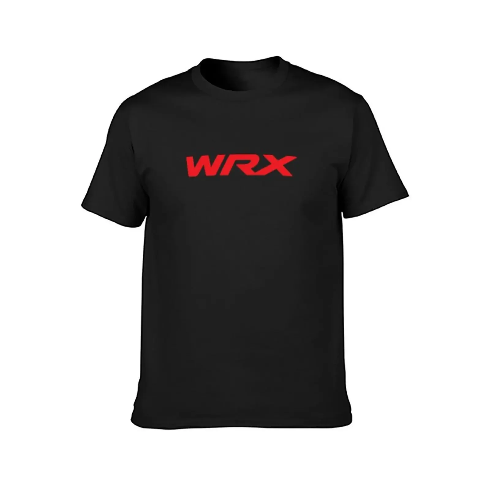 Фото Футболка WRX с красным логотипом, летние топы, милая одежда, рубашки, графические футболки, мужская одежда №2