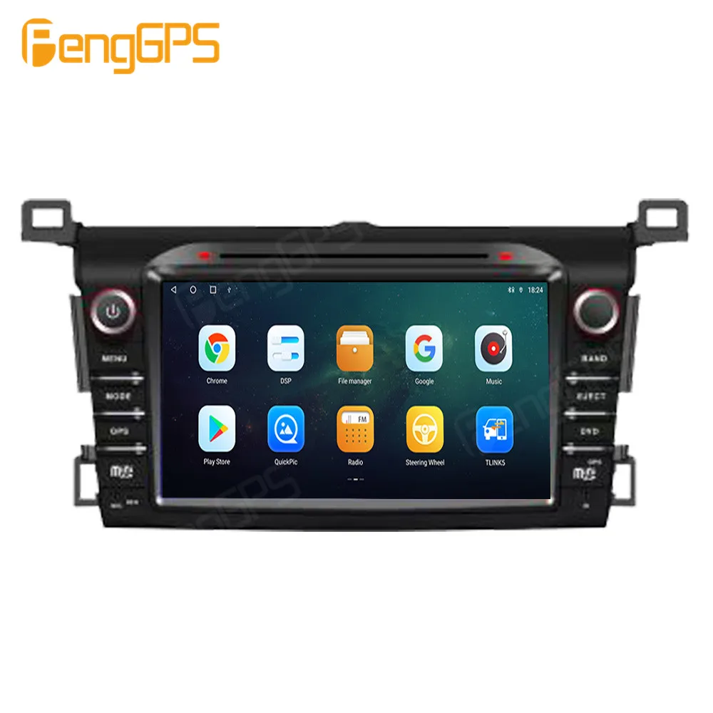 Автомагнитола на Android для Toyota RAV4 2013-2019, мультимедийный плеер с навигацией, GPS, стильный Тесла, QLED экран, Carplay, автомобильная стереосистема на Android (art.: 3920c38c757f6) - 3920c38c757f6