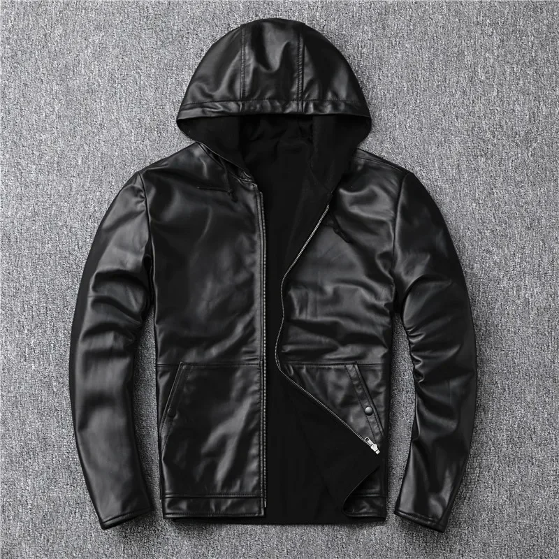 LNY Shop Best. Размера плюс мужское толстое пальто из натуральной кожи и хлопка, зимняя теплая уличная кожаная куртка. Одежда из овчины. Качество