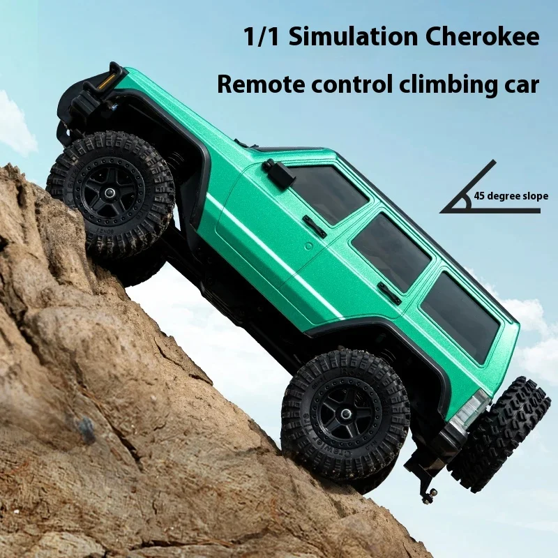 Фото 1:18 Cherokee Rc с дистанционным управлением, альпинистский автомобиль, электрический 4wd, полномасштабный моделирующий внедорожник 20a, водонепроницаемый радиоуправляемый автомобиль, подарок №4