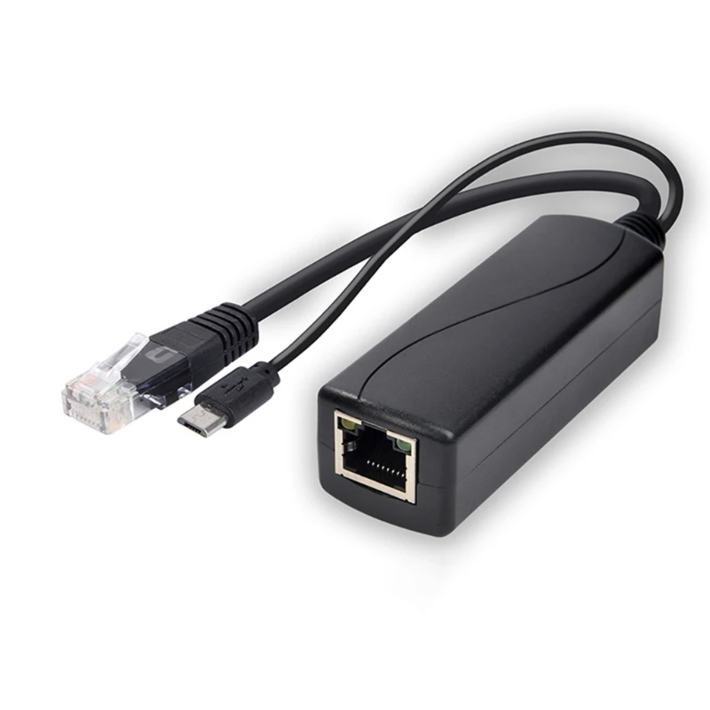 B0KA PoE Splitter 5V MicroUSB Power Over Ethernet 48V to 5V POE Splitter для IP-камеры MicroUSB Type C DC5.5x2.1 DC3.5x1.35