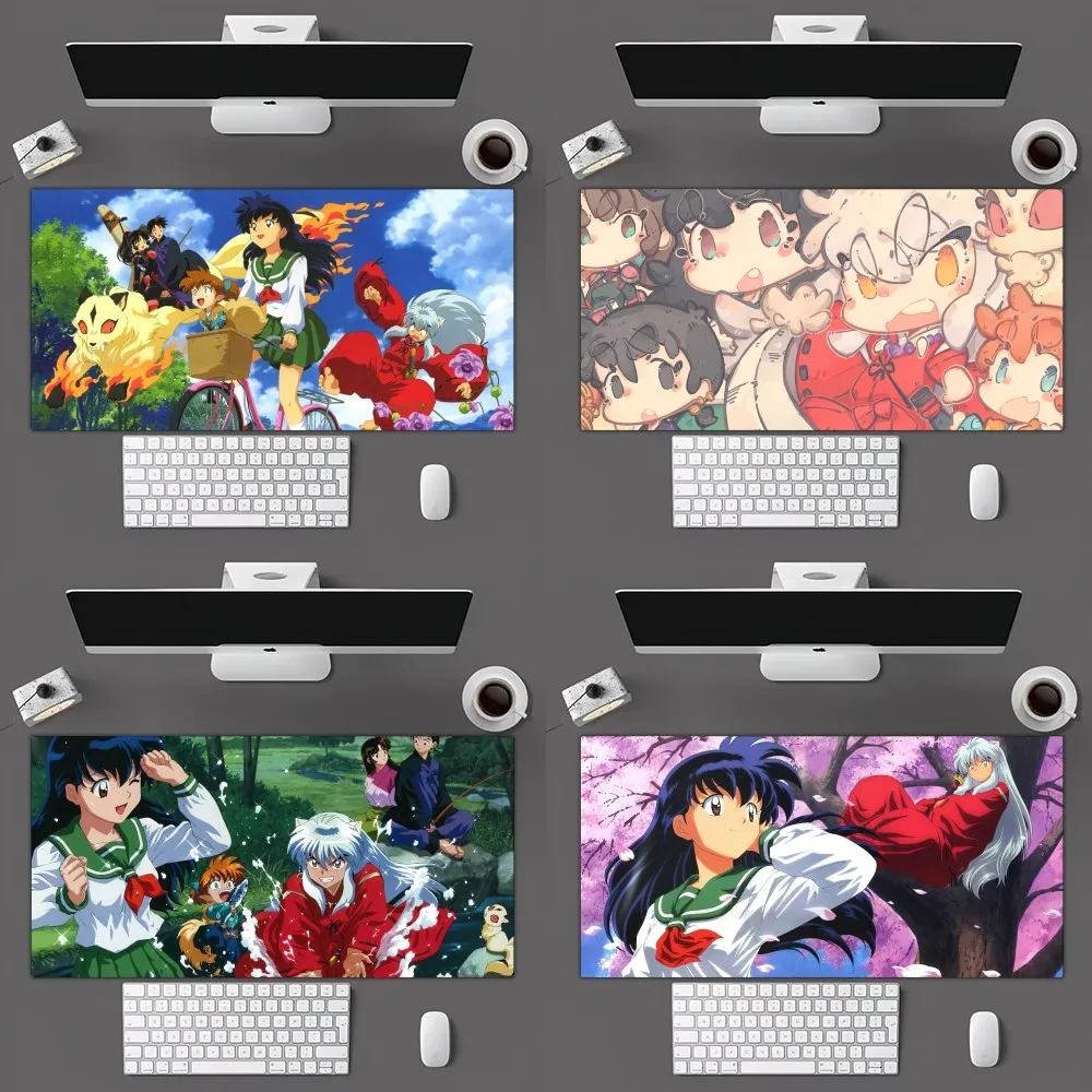 Коврик для мыши билибили Inuyasha, коврик для мыши, геймерский коврик для мыши, размер для офиса, длинный Настольный коврик