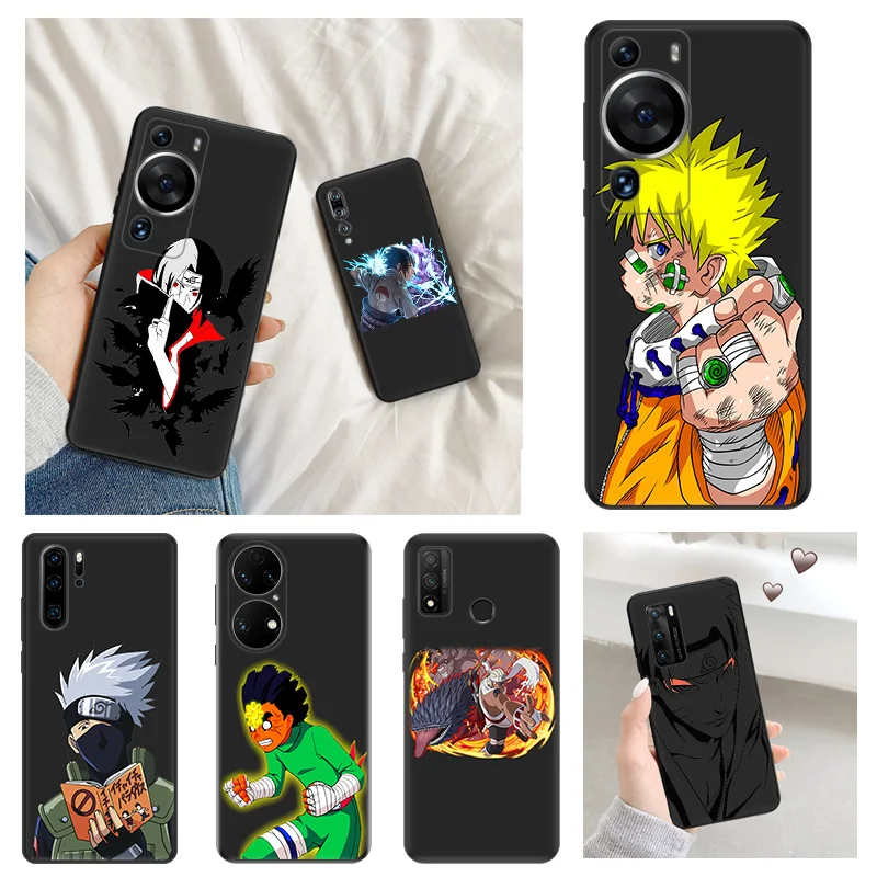 Матовый чехол для телефона Huawei P20 Pro P Smart P40 P30 Moto G30 G31 G200 One Fusion N-Narutos Uchihas Itachis, мягкий черный Чехол