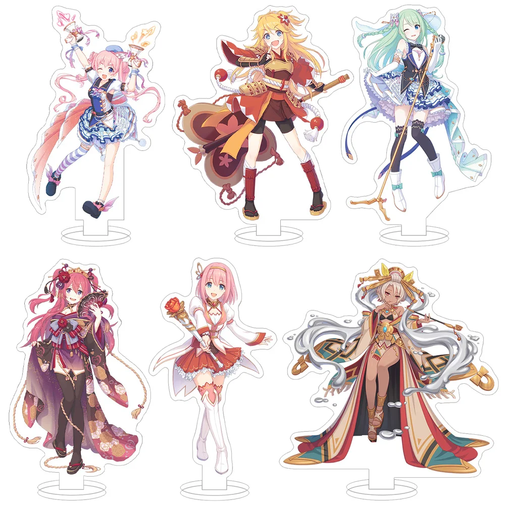 принцесса подключается! Re:dive Официальный персонаж Anne Rou Grea Shiori Uzuki Rin Eriko Saren, акриловая подставка, украшение для стола, праздничный подарок