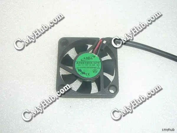 Вентилятор охлаждения для ADDA AD0412HX-G70 8C DC12V 0,10A 40110 4 см 40 мм 40X40X10 мм 2 контакта (8C) AD0412HX G70 охлаждающий вентилятор