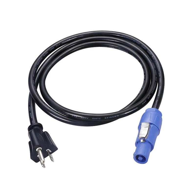 Разъем NEMA 5-15p к PowerCON 10 футов с сценическим освещением SJT 14 AWG серии C le
