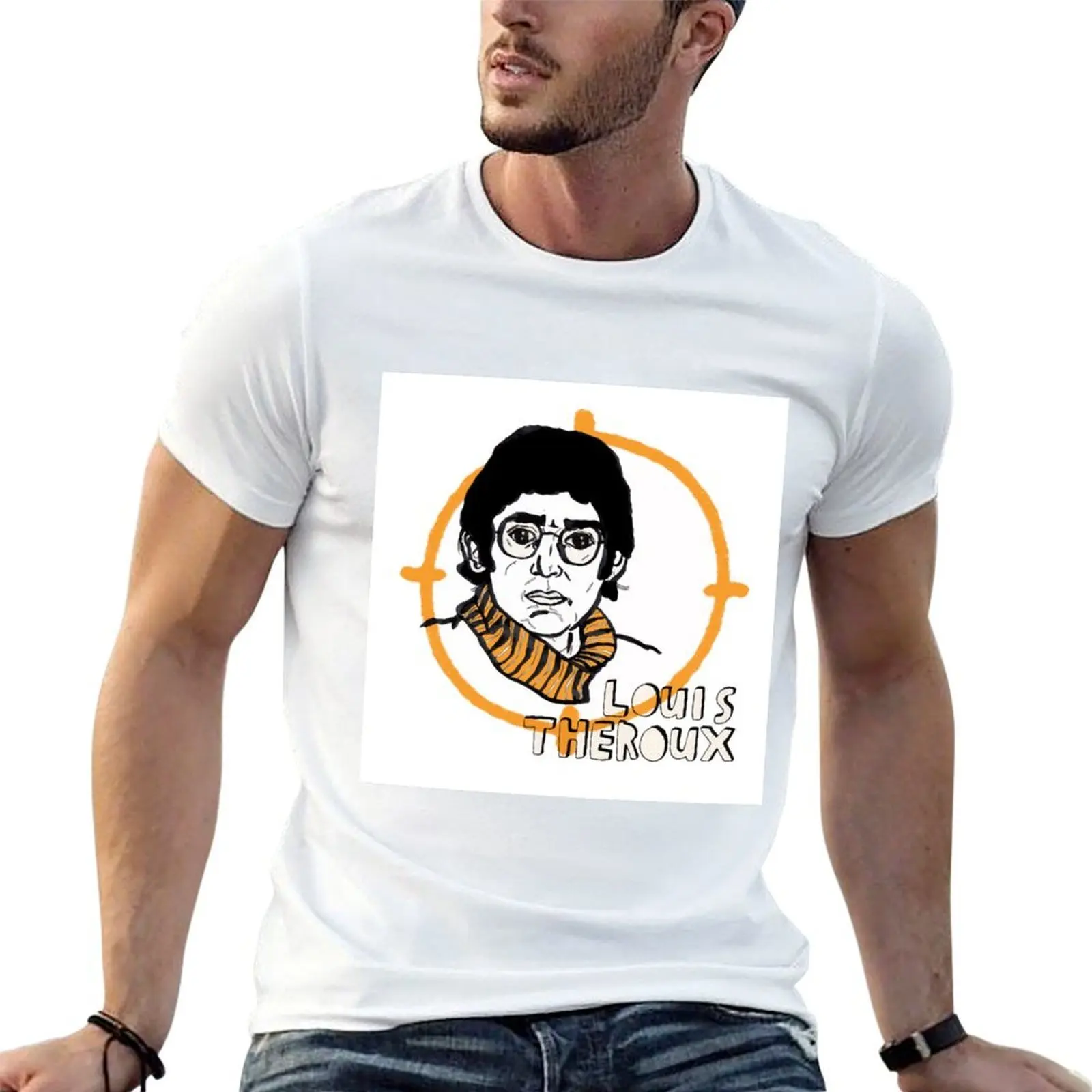 Футболка Louis Theroux, мужские футболки, хлопковая мужская футболка, футболка с рисунком