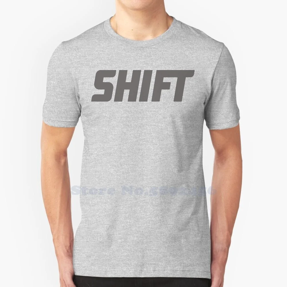 Повседневная футболка с принтом логотипа Shift Technologies, Inc., футболка большого размера из 100% хлопка с графическим принтом