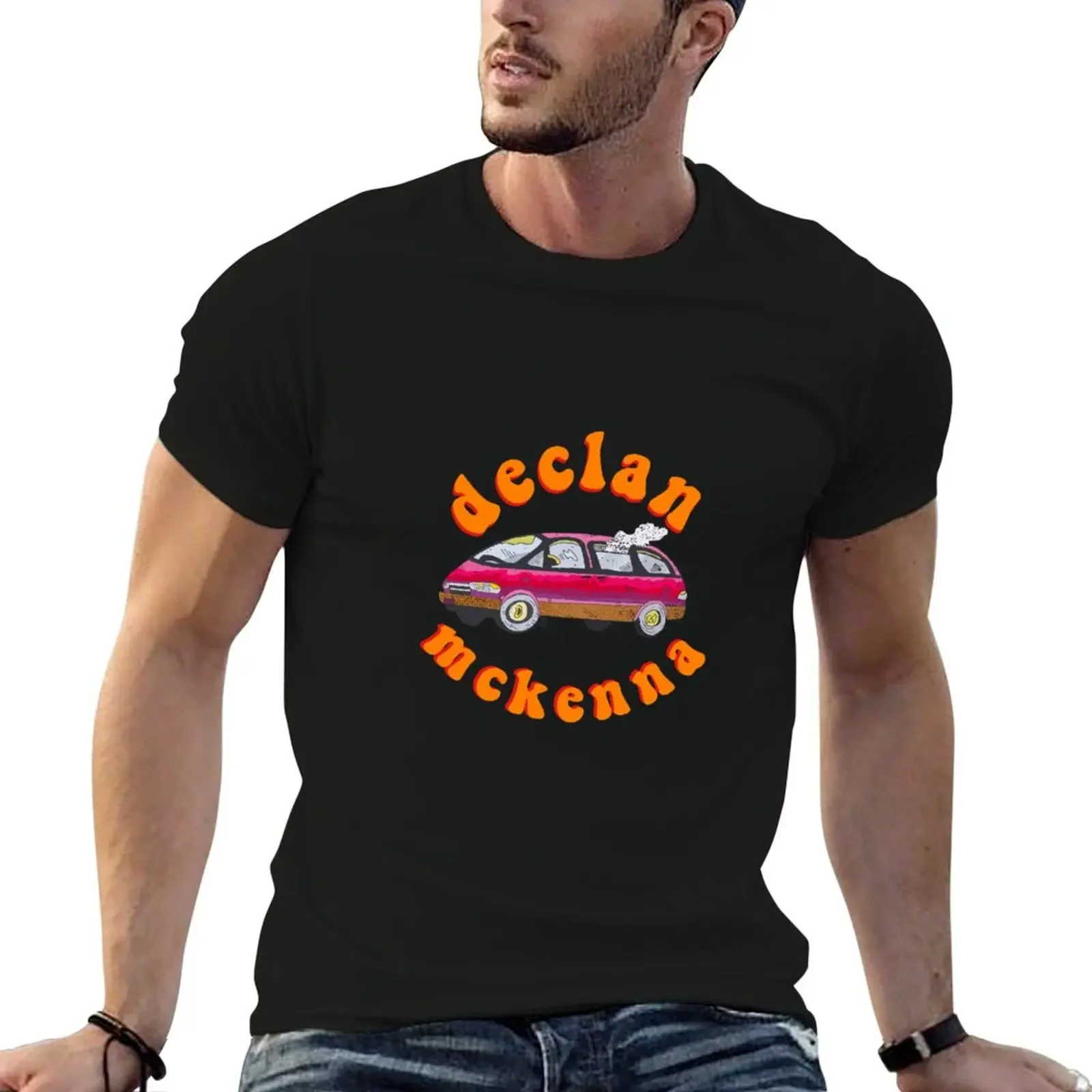 Футболка Declan Mckenna What Do You Think About The Car, винтажные футболки большого размера с рисунком рэпера, мужские футболки