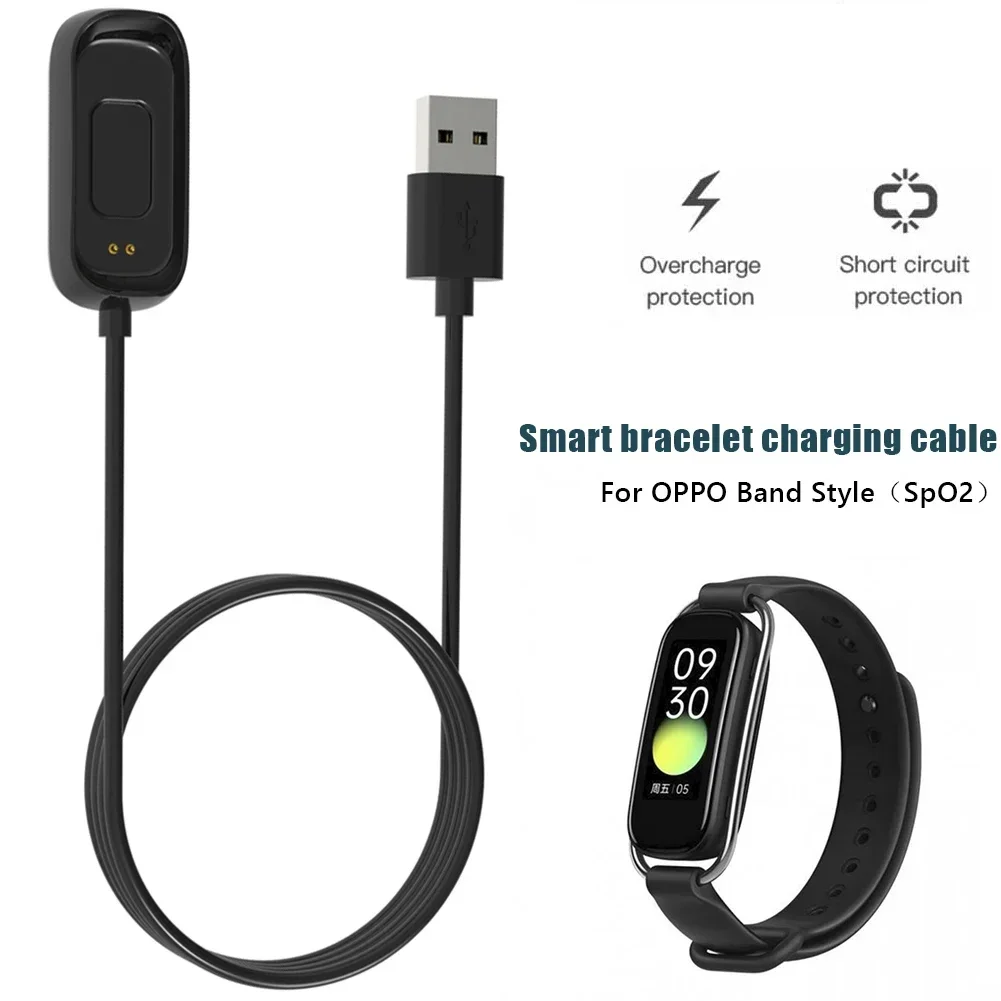 Фото USB-кабель для быстрой зарядки для OPPO Band Style (SpO2) EVA Band AB96, спортивные часы, магнитное зарядное устройство, адаптер питания, аксессуар №2